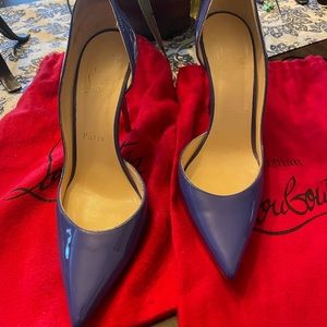 Christian Louboutin 100 mm Iriza Pumps color light purple size 37.5 (7.5 USA)